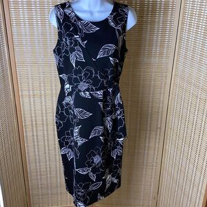 🔶En Focus Studio| Black & White Floral Abstract Dress Size 10 NWT